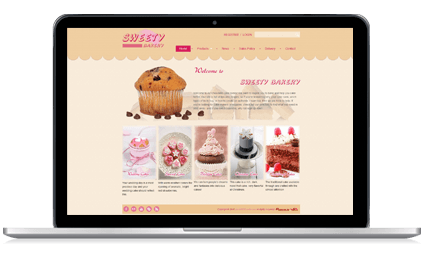 responsive web design bakery #00020