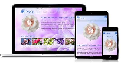 thiết kế web mẫu bán hoa #00049