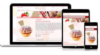 thiết kế web mẫu bán kem #00055