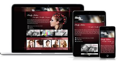 thiết kế web mẫu tiệm tóc elody salon #00037