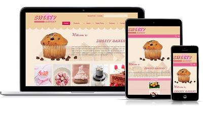 thiết kế web mẫu tiệm bánh #00020