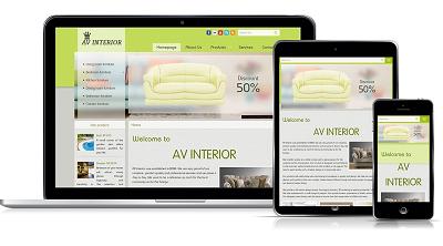 thiết kế web mẫu bán nội thất #00012