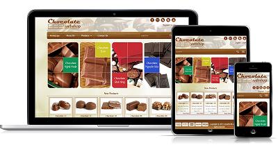 thiết kế web mẫu bán chocolate #00048